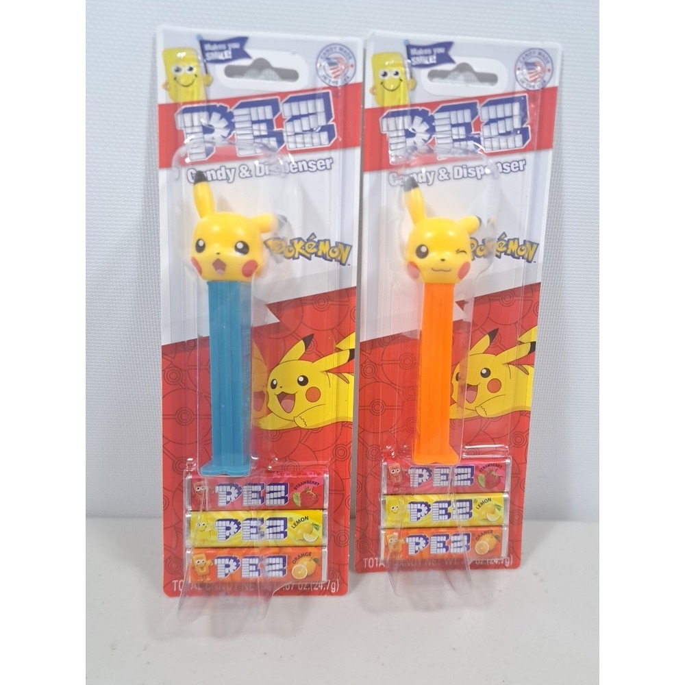 (2) Pez Dispenser Pokemon Pikachu 2023